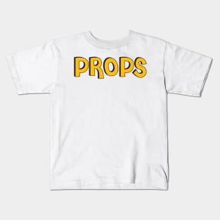 Film Crew On Set - Props - Gold Text - Front Kids T-Shirt